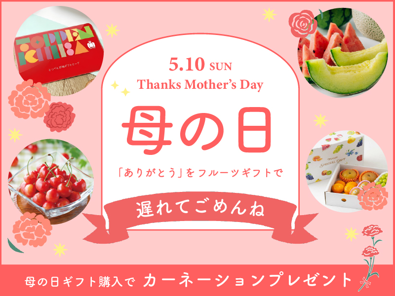 母の日遅れてごめん"
