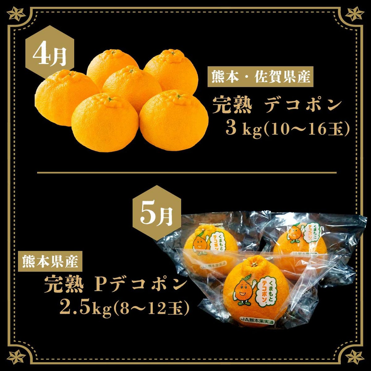 おでこ＆デコポン短期定期便（１～５月限定/月1回お届け 価格は毎月一律）送料無料