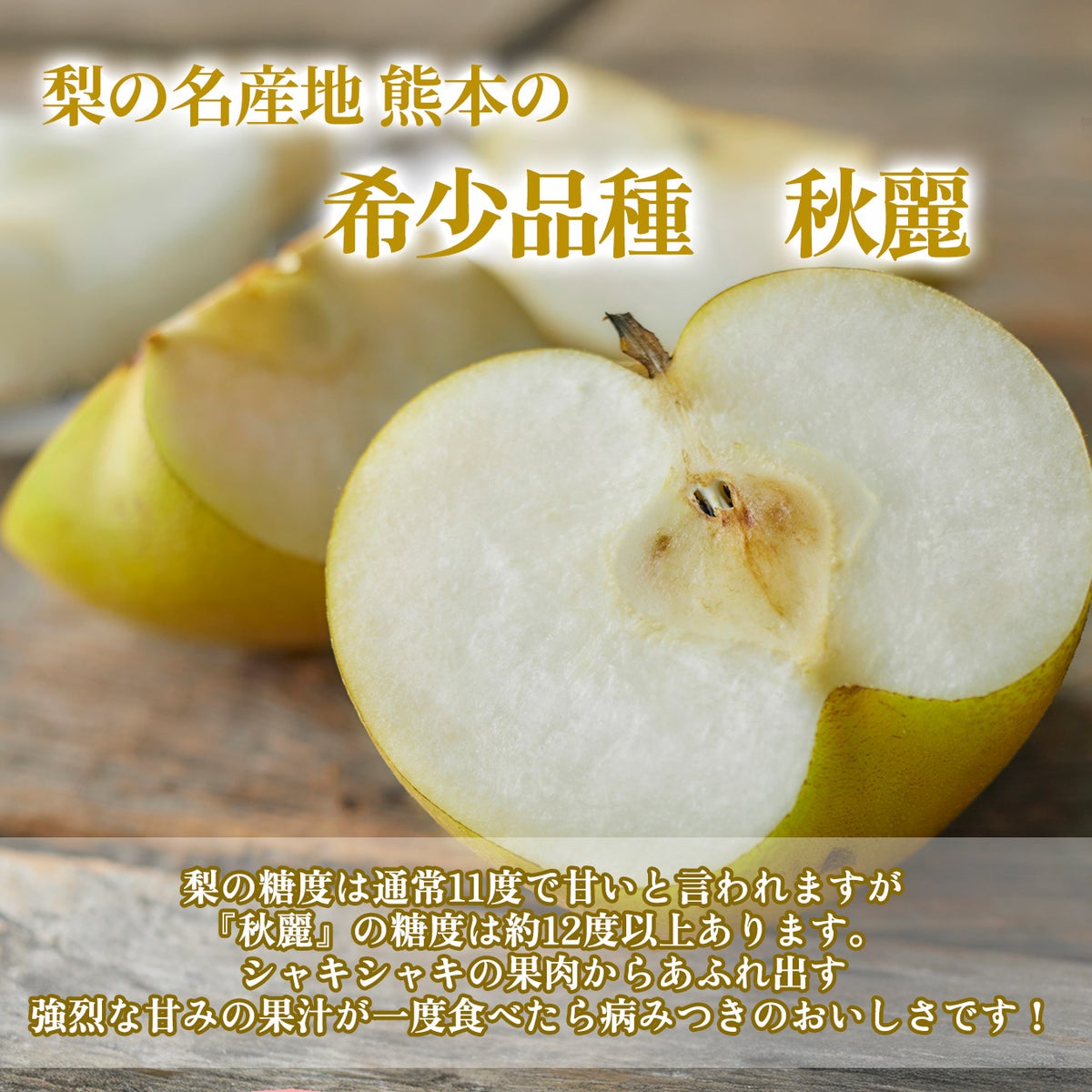 熊本産 ブランド梨『秋麗～しゅうれい～』 約2.5kg　（6～10玉入）　【送料無料】