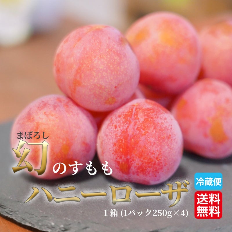高糖度　幻のすもも　ハニーローザ　4パック（１パック：6～12玉入）【送料無料】