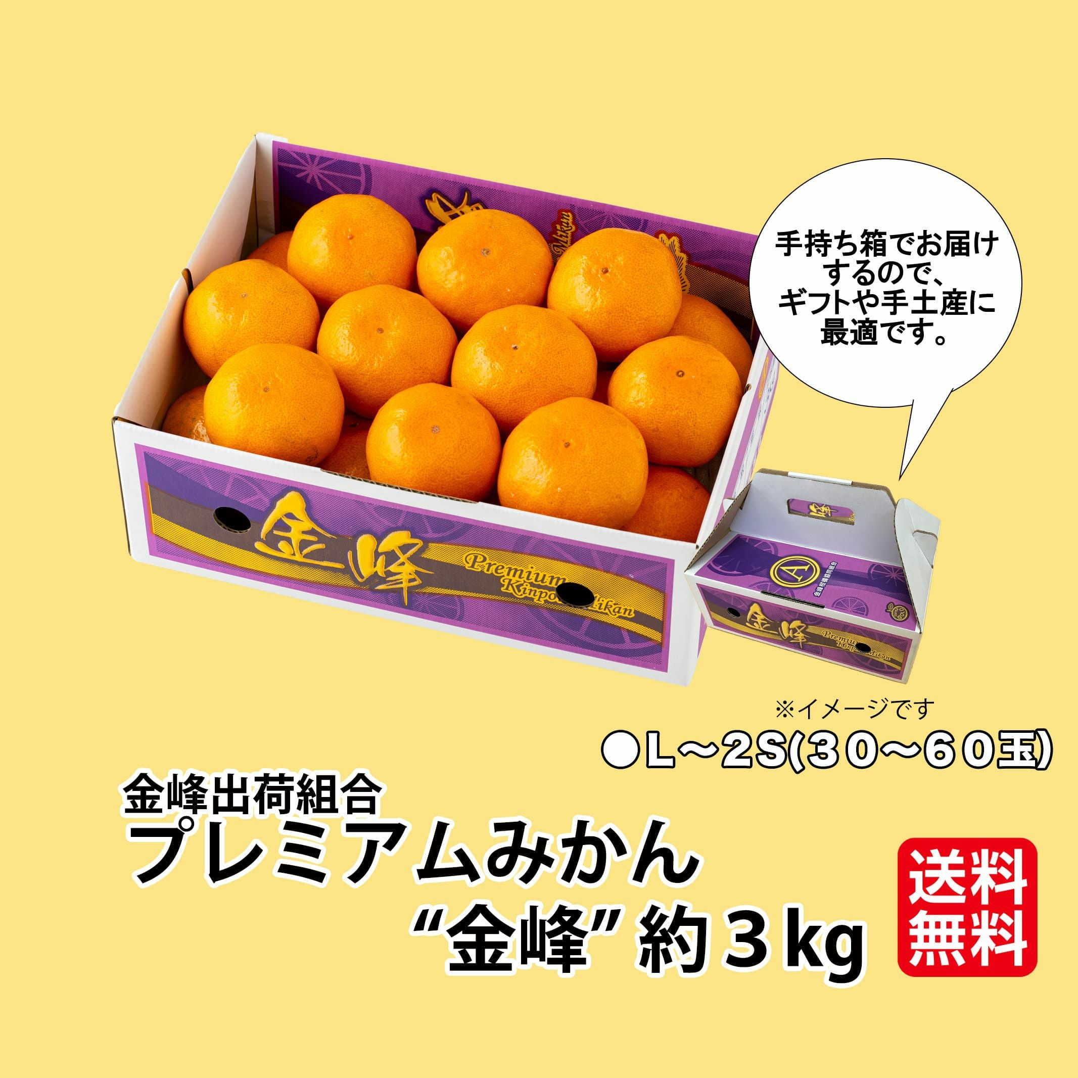 ≪極味シリーズ≫金峰出荷組合 プレミアムみかん“金峰” 約3kg（30～60