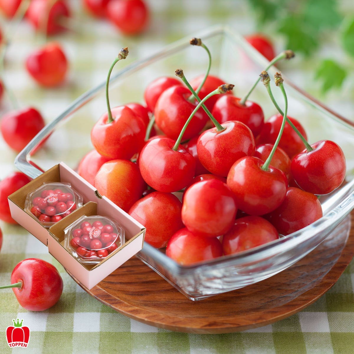 山形県産直！完熟さくらんぼ「佐藤錦」ダイヤパック（100ｇ×２パック）【送料無料】