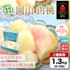 岡山県産　岡山白桃　約1.3kg（5～6玉入り）／ご贈答用【送料無料】