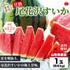 山形県産直　甘熟尾花沢すいか　１玉（約６kg）【送料無料】