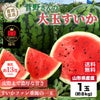《極味シリーズ》菅野さんの大玉尾花沢すいか（１玉：約８㎏）【送料無料】