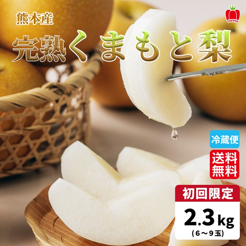  ≪初回限定お試し価格・送料無料≫完熟くまもと梨 約2.5kg（6～10玉入り）
