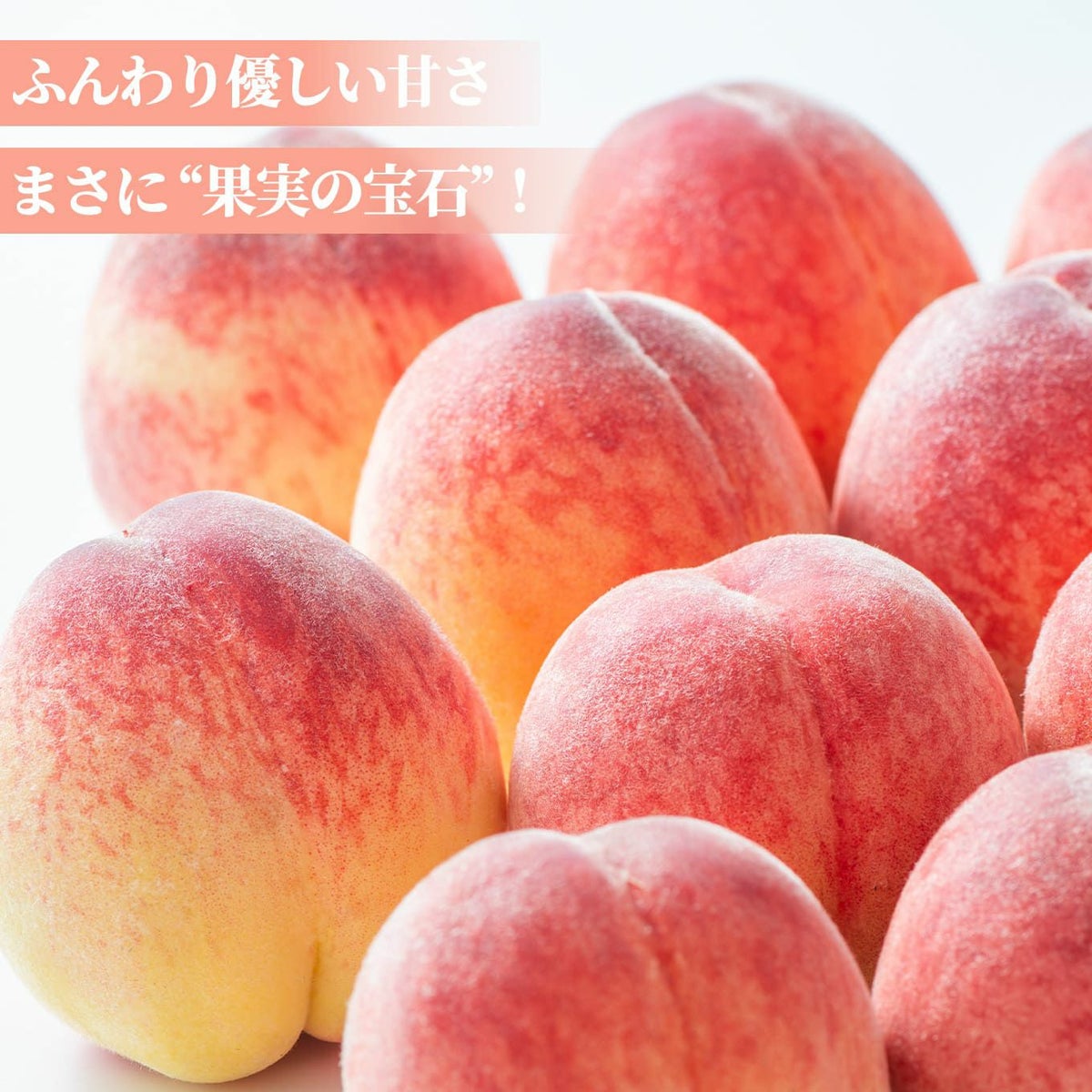  山形県産　完熟 白桃　約2kg（6～10玉入り）ご家庭用：簡易箱 【送料無料】