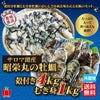 ≪期間限定≫サロマ湖産　昭栄丸の牡蠣　殻付き４kg ＋むき身 1kg【送料無料】≪冷蔵便≫
