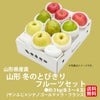 山形　冬のとびきりフルーツセット　3ｋｇ（各3～4玉／サンふじ、シナノゴールド、ラ・フランス）【送料無料】
