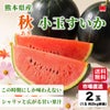 熊本県産 秋小玉すいか（黒小玉） 2玉（4L~5L／1玉 約2kg前後）【送料無料】