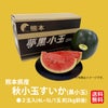 熊本県産 秋小玉すいか（黒小玉） 2玉（4L~5L／1玉 約2kg前後）【送料無料】
